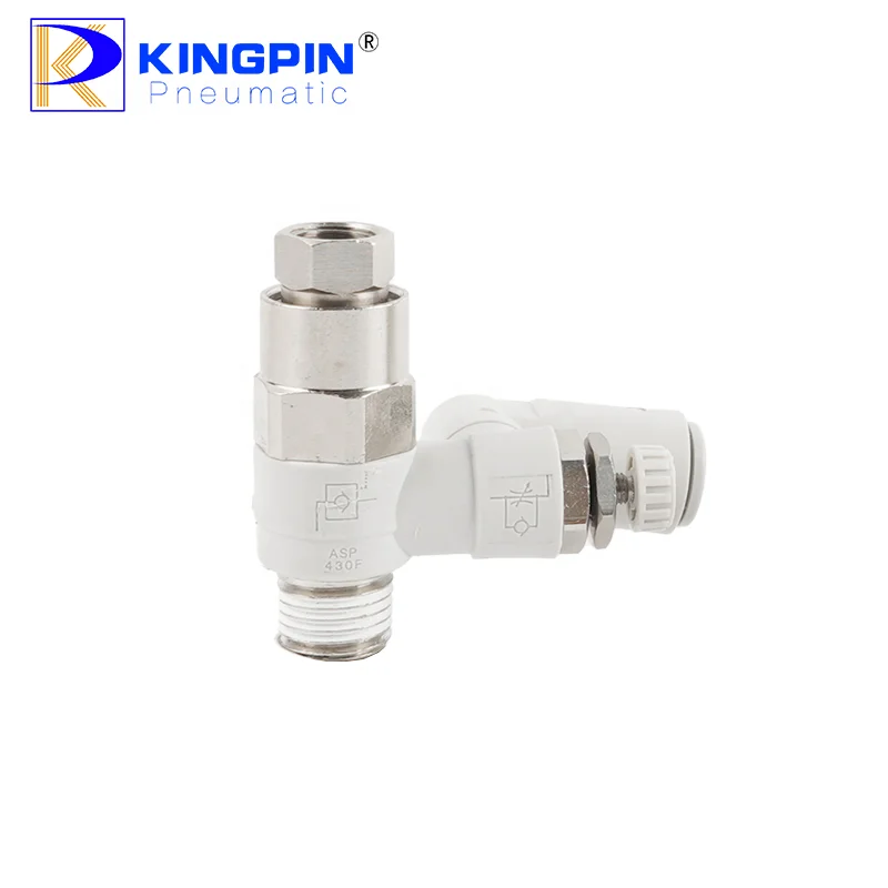 Pilot check valve speed regulating valve ASP330F-01-06S ASP330F-01-08S ASP430F-02-06S Pneumatics and Fluid Control Accessories