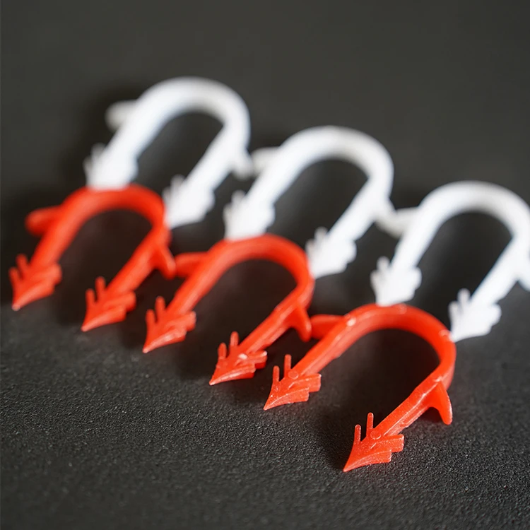 Good Quality manufacture Plastic circle round electrical wire cable clips with nail