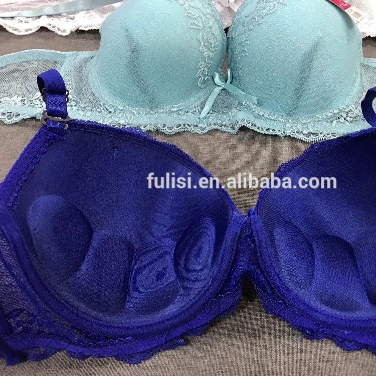 Mature charming single three color very push up lace bra