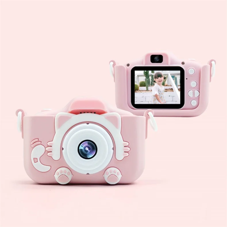 Factory Wholesale Outdoor Children Kids Cartoon Toys Game 2 Inch Full Hd 720p 1080p Digital Small Mini Camera