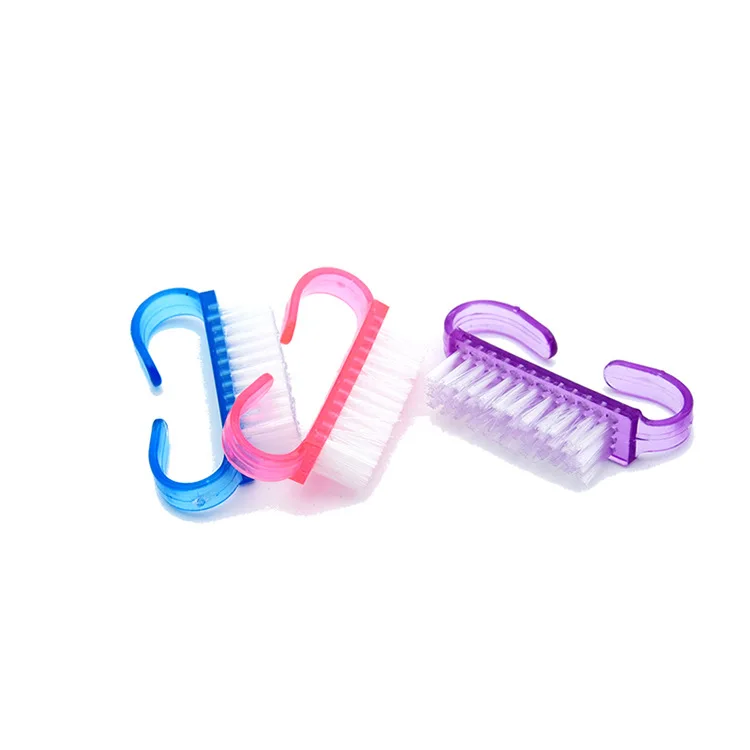 Small nail dust brush Transparent horn brush cleaning brush