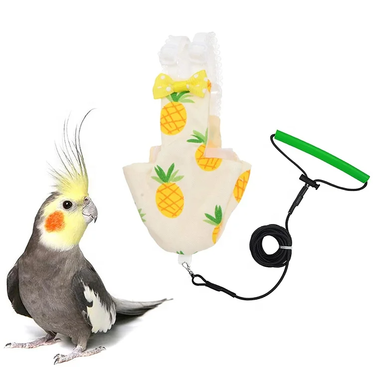 Washable Reusable Cosplay Parrot Flight Suit Bird Flying Diaper Nappy Clothes For Parakeet Cockatiel Mini Macaw Budgie Canary