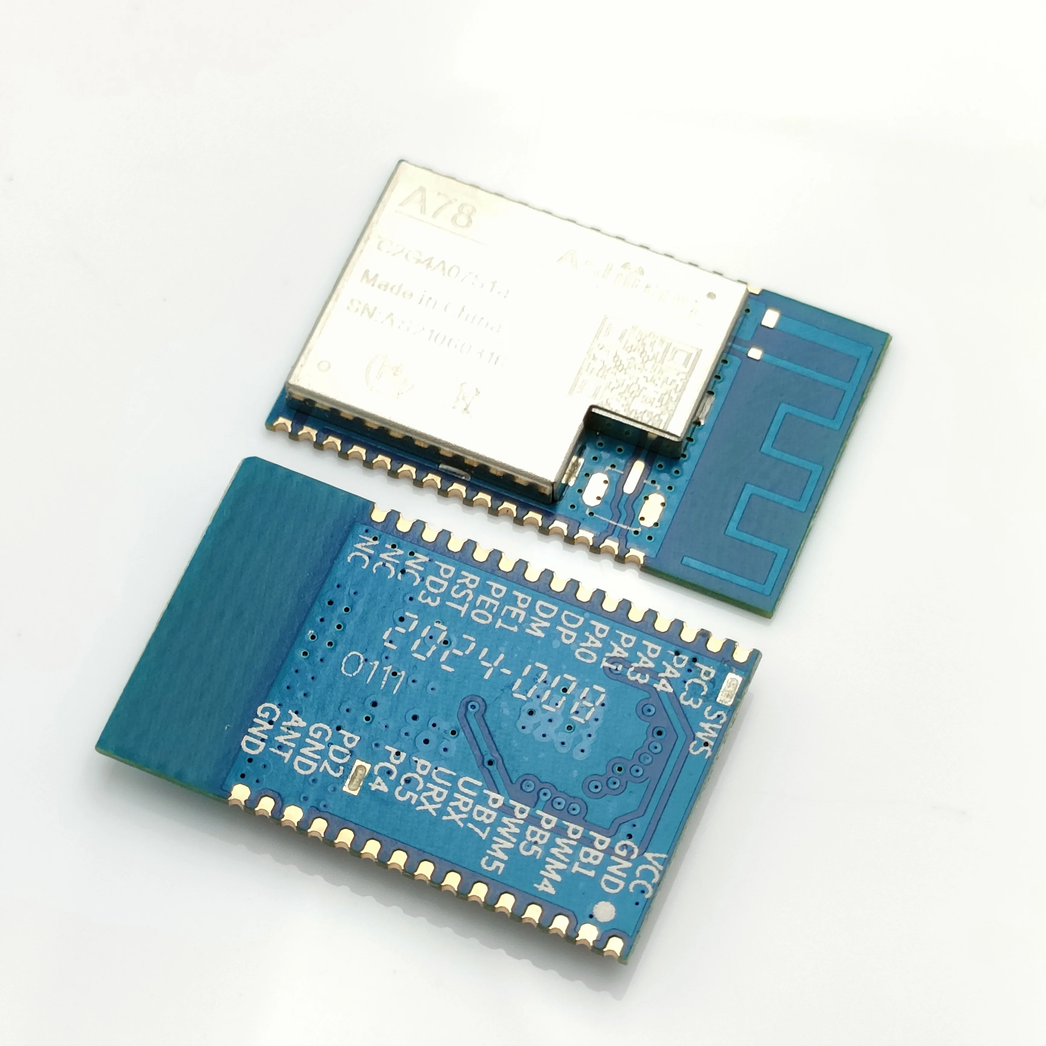 A78-c2g4a07s1a  2.4Ghz  BLE  Mesh small SMD Wireless blue tooth  5.0 Module with  Pcb  Ipex  Zigbee