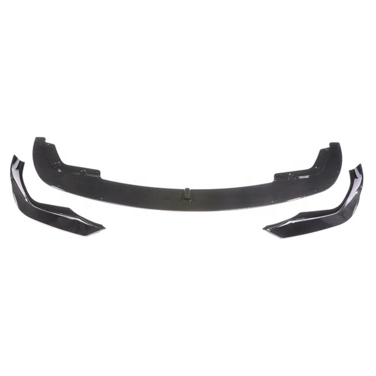 Automotive Parts Carbon Fiber look Car Front Bumper Lip For BMW 3 Series G20 Upgrade AC Type Front Lip Splitter 2019 2020