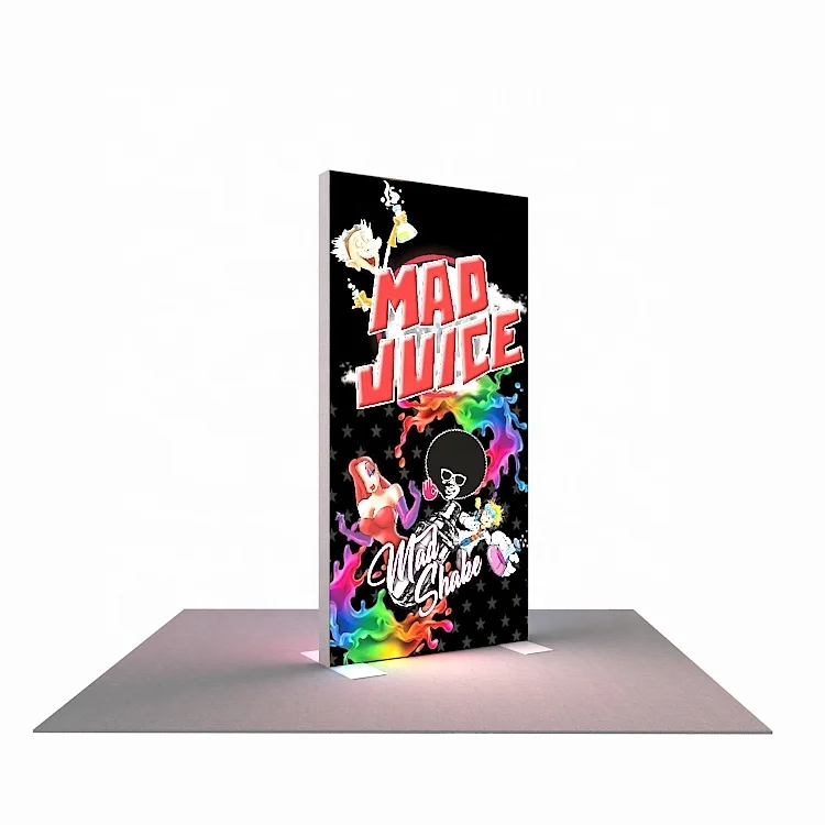 3x6ft Promotional Quick Install Aluminum Light Weight Reusable Trade Show Expo Stand Fair Exhibition Booth LED Backlit Display