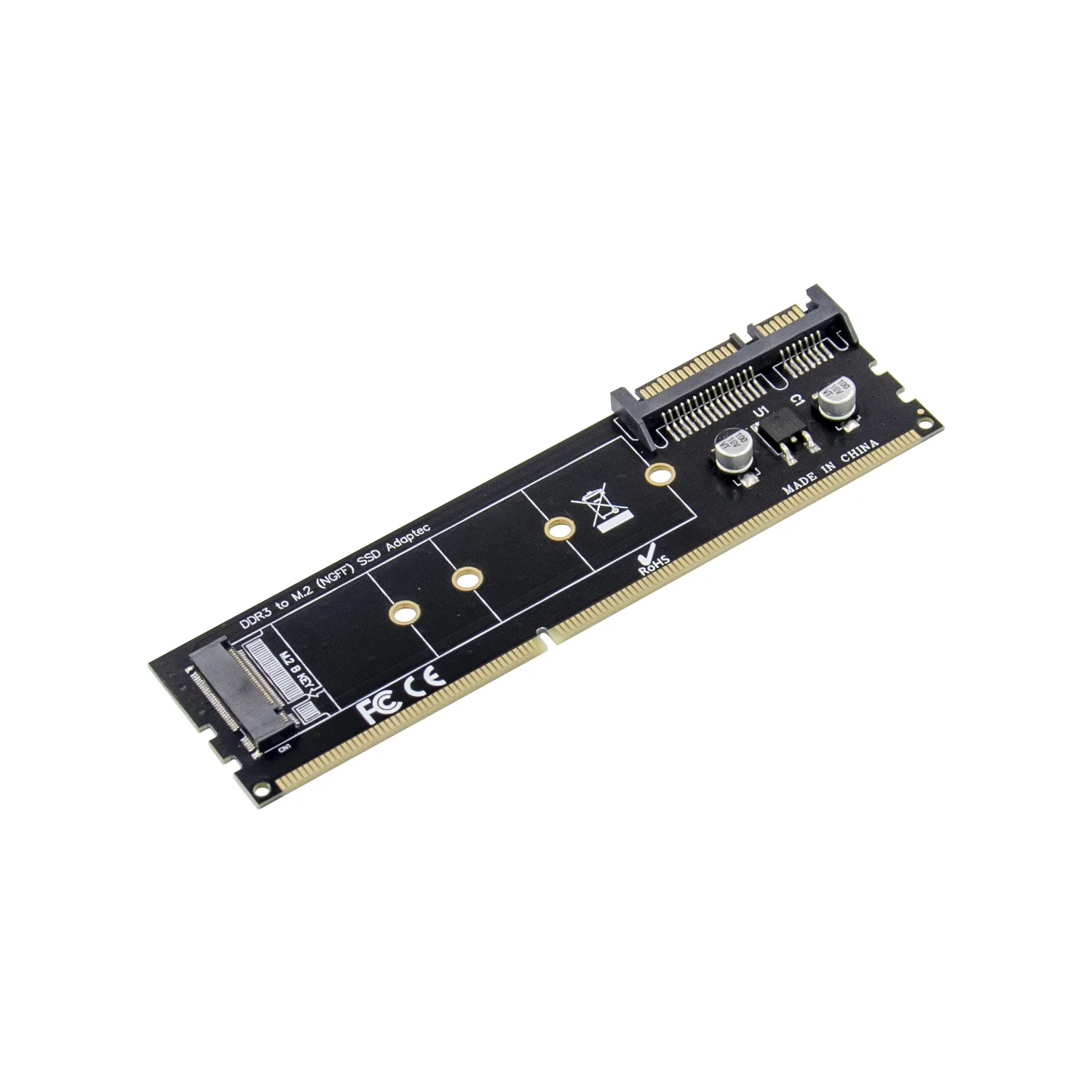 Лидер продаж мини PCIe M.2 SSD адаптер Sunweit DDR2 DDR3 DDR4 NVME M Key для дополнительной карты B