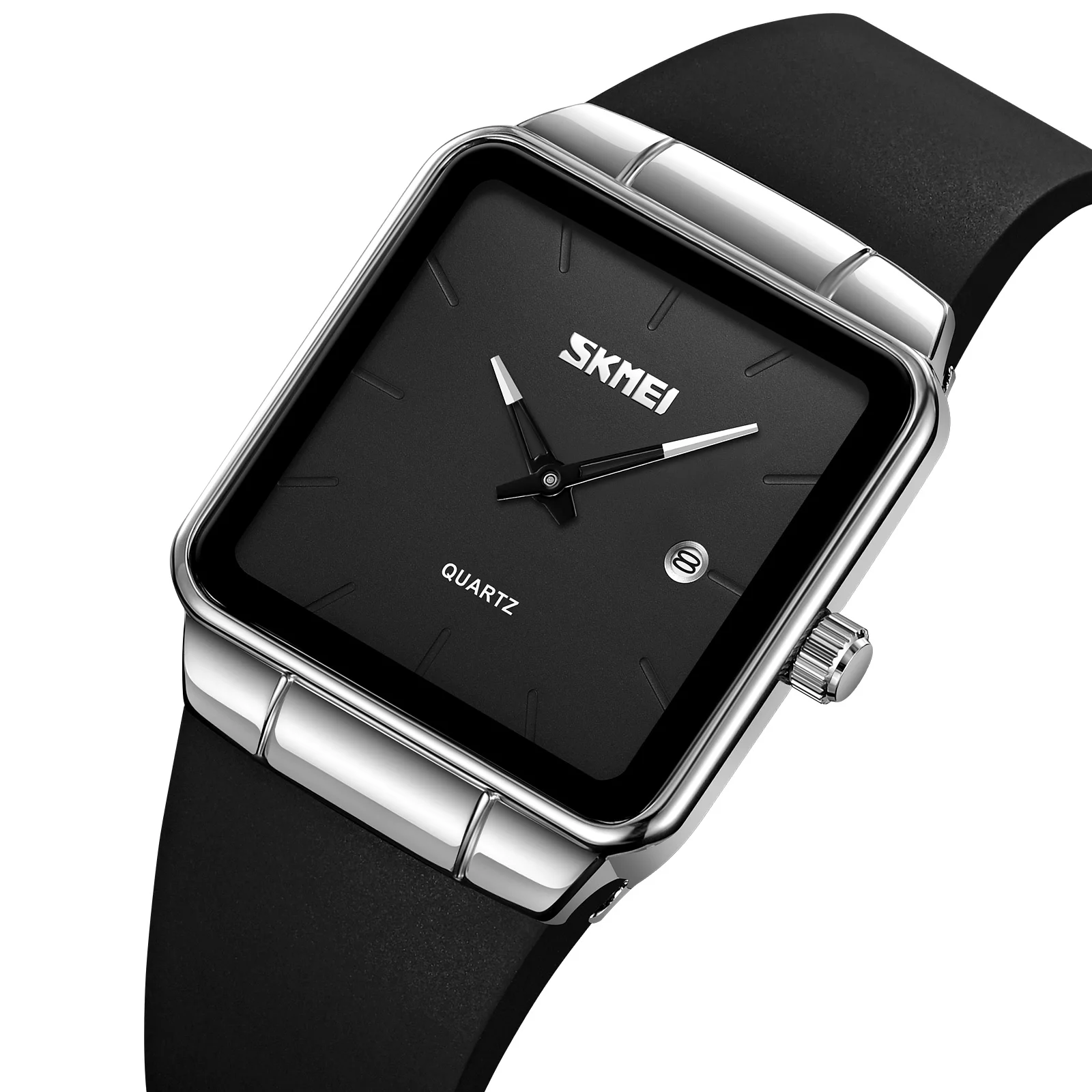SKMEI 2173 minimalist square dial ultra thin reloj gold color small size lady watch cheap price