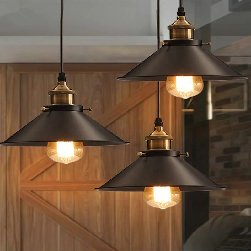 Indoor simply iron pendant Lighting Modern Copper hanging light Dinner Room drop light Lamp Gold brass Chandelier