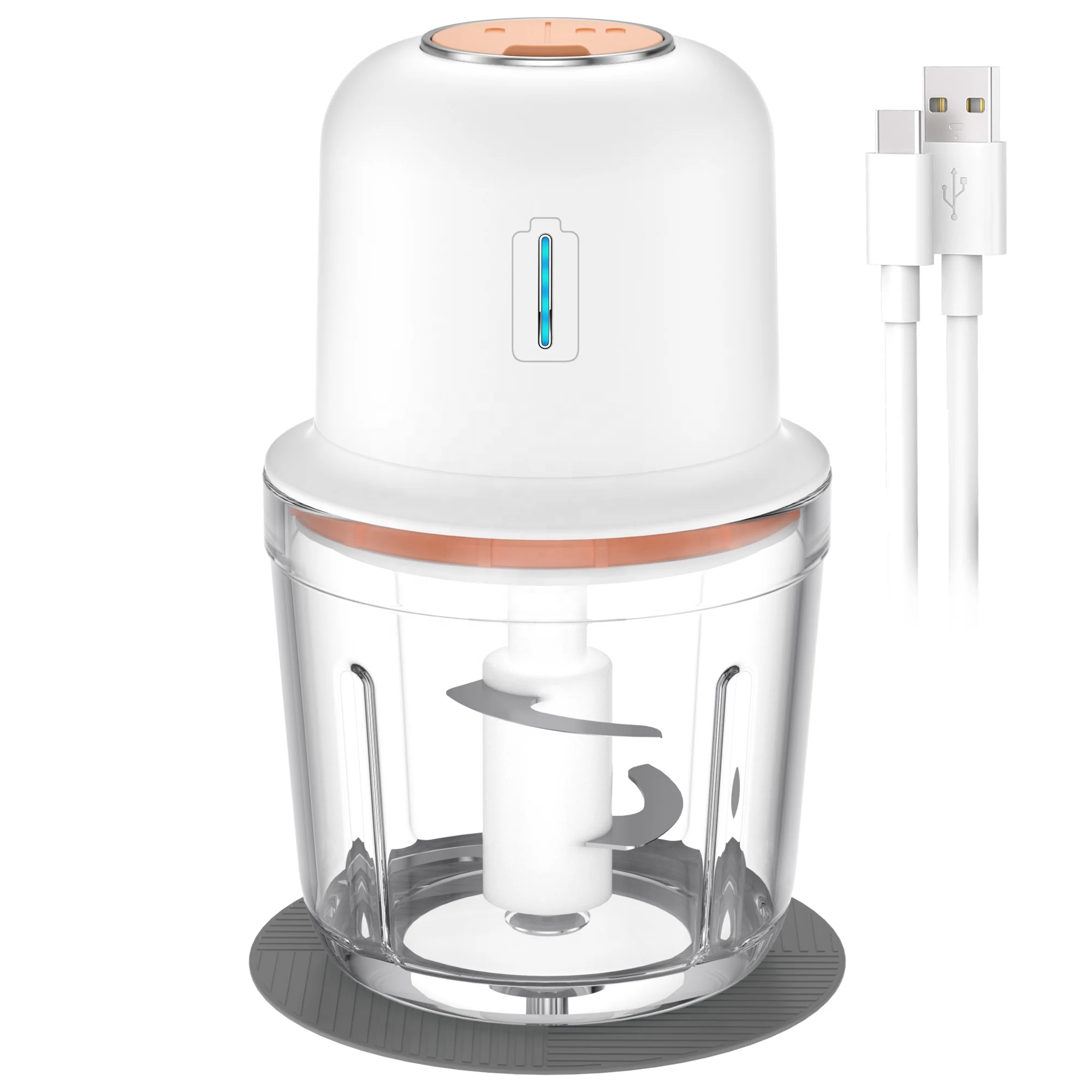 Amazon Hot Selling Battery Operated 200W Wireless Chopper Portable Chopper