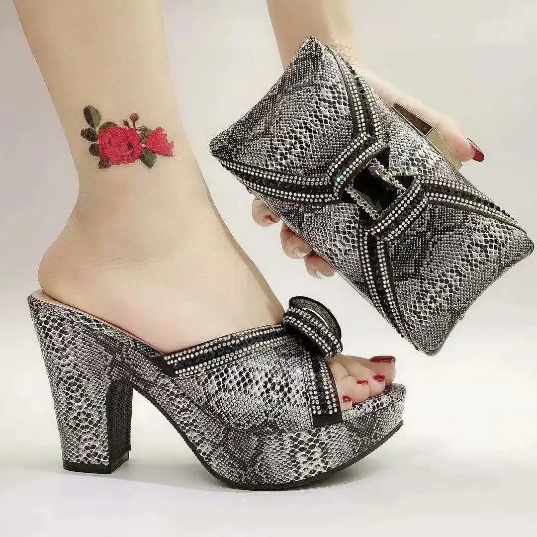 Лидер продаж итальянская женская обувь для вечеринки подходящая к сумкам-клатчам с камнями в фиолетовом цвете