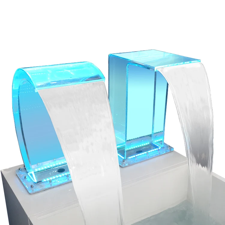 Wholesale Pikes Pool Ladder Underwater Light Colorful Waterfall