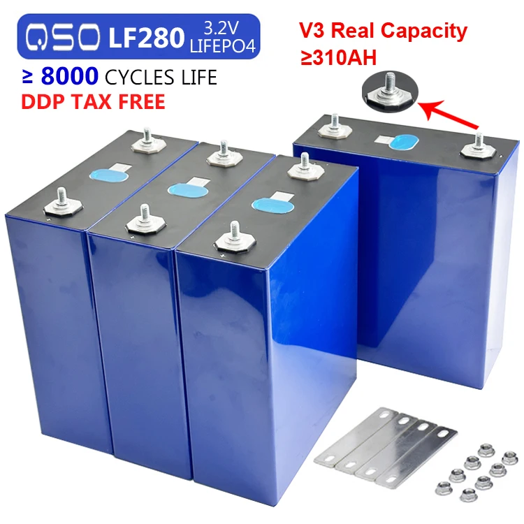 Qishou 8000 циклы V3 новая версия Lf280K 280Ah Lifepo4 призматический Lfp 280K 3 2 V Lifpo4 280ah Lifopo4 литиевая батарея