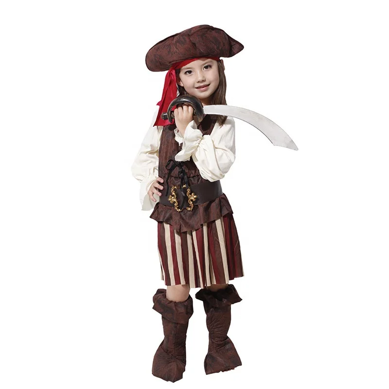 Caribbean Toddler Pirate Girl Costume