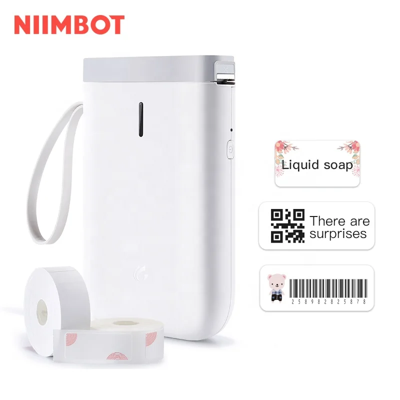 Wireless connected portable label printer with ISO Android cellphone