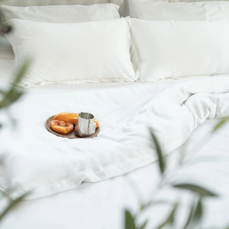 Durable bamboo viscose duvet cover set pure bamboo bed linen home textile