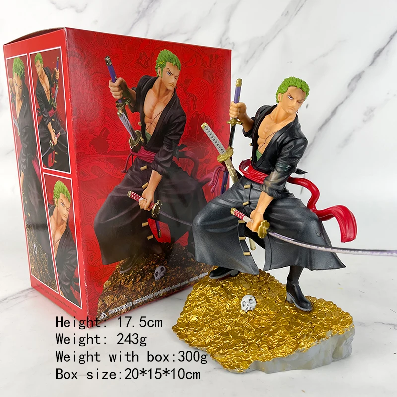 Anime Golden Base Luffy Zoro Nami Action Figures Anime Collectible Model PVC Figures with Box Wholesale Kids Toys