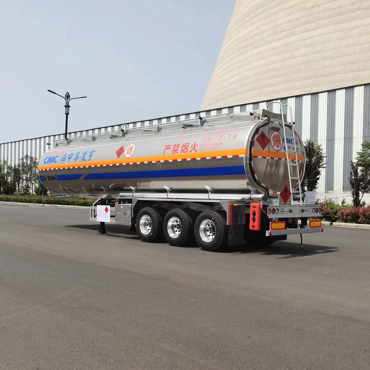CIMC 3-осевой алюминиевый сплав 40cbm 45000l 50000 литров топливный бак полуприцеп для бензинового дизельного реактивного топлива керосин