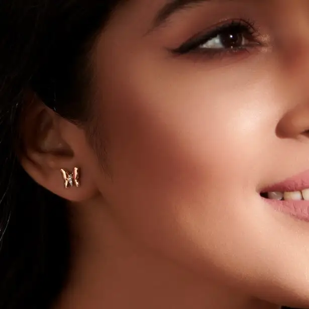 Earring Butterfly Stud Earring Slovehoony Dijes Al Por Mayor S925 Sterling Jewelry Rose Gold Plated Gioielli Argento 925 Aretes