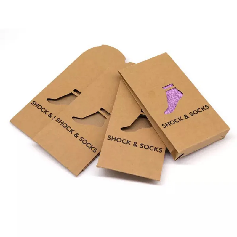 Biodegradable Mini Coin Packets Envelopes Packaging Kraft Paper Mailer Bag for Socks Underwear