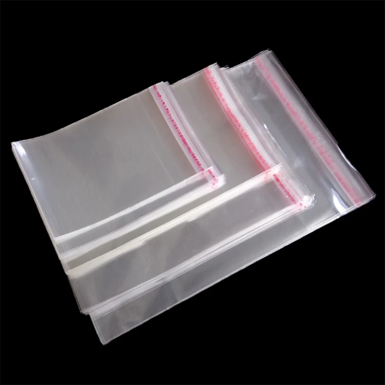 Wholesale bopp cpp Transparent self sealing adhesive clear opp plastic opp poly bag with self adhesive