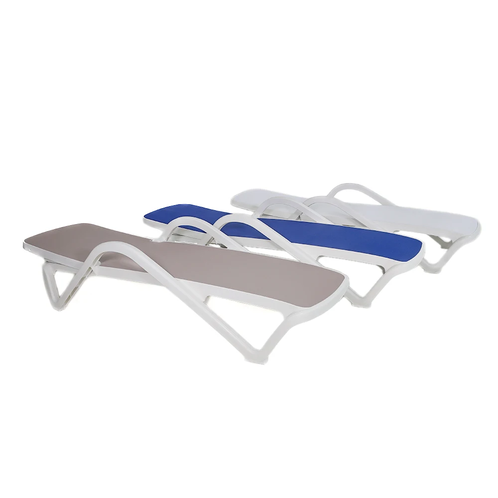 Portable KD Design Structure chaise lounge lightweight Beach Sun Loungers