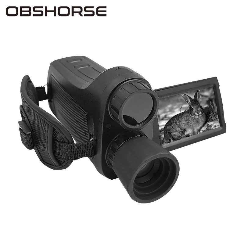 OBSHORSE 4K 30fps 4000 мАч ближний свет звездного уровня Инфракрасный портативный видеорегистратор ночного видения Инфракрасный ночного видения