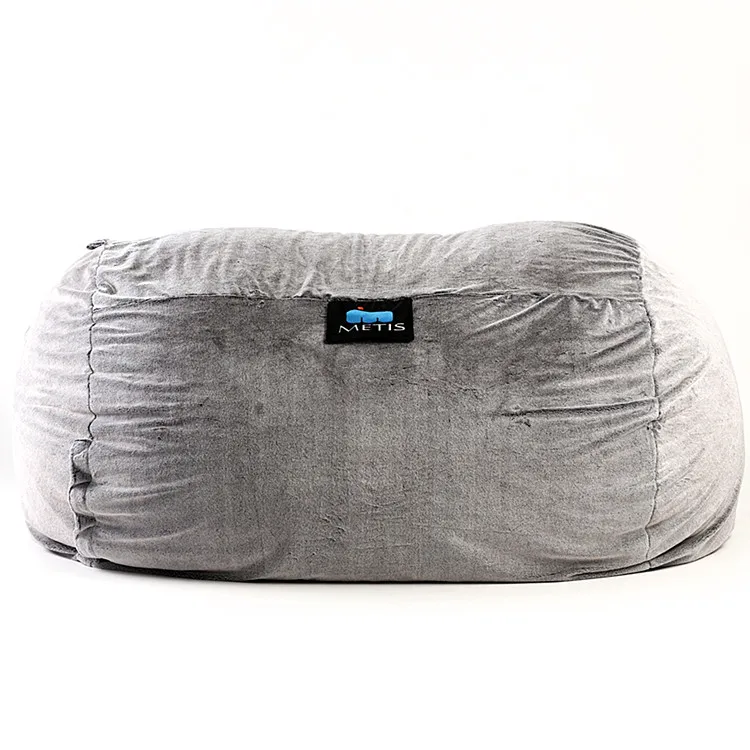 2023 hot selling living room indoor furniture giant 6 ft foam sac the most popular bean bag soft comfortable lazy sofa bed