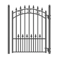 China Factory Best Price Wrought Iron Gate Hinges Heavy Duty Main Gate Supply Wrought Iron Grill Gate Design Wholesale