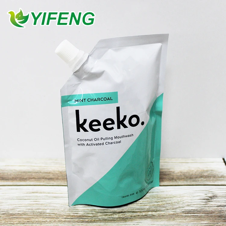 Retort With Spout/stand Up Reusable Liquid Stand Ziplock Spout Water Shaped Drink Packaging Printing On Spouted Pouches