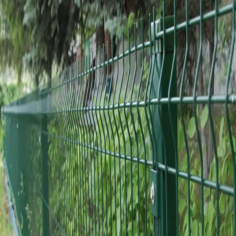 3D Curved Wire Mesh Fence Green Curvy Welded Mesh Customizable Farm Fencing with Powder Coated Frame Accessory