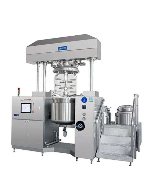 Factory Machine Production Line Cosmetic Cream Shampoo Soap Vacuum Homogenizing