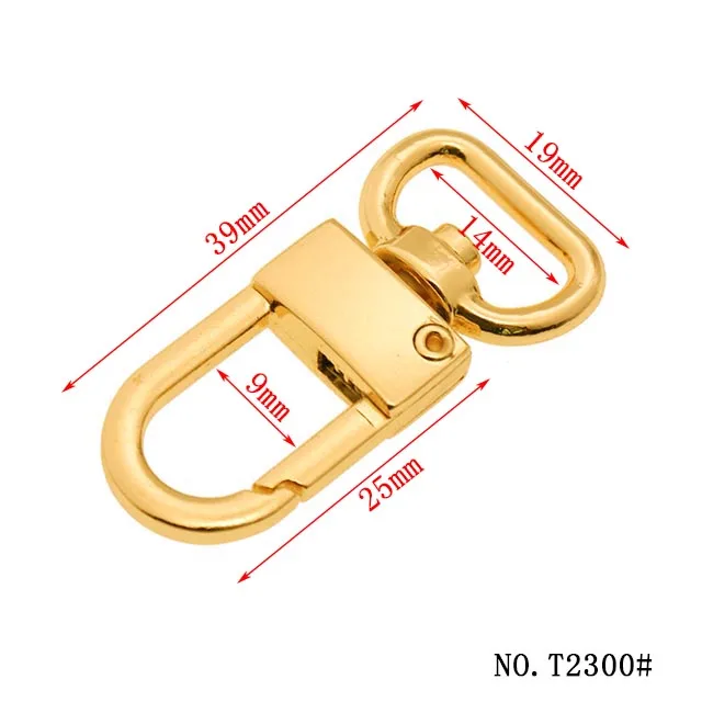2024Metal Snap Hook for Handbag Accessories Dog Hook  Custom Metal Bag Parts decorative buckle