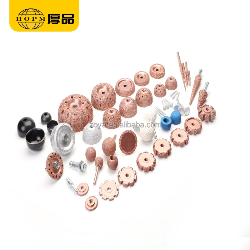 Diameter 45MM Spherical Grinding Tool White Fused Alumina Grinding Wheel Tyre Repair Tool for Pneumatic Grinder