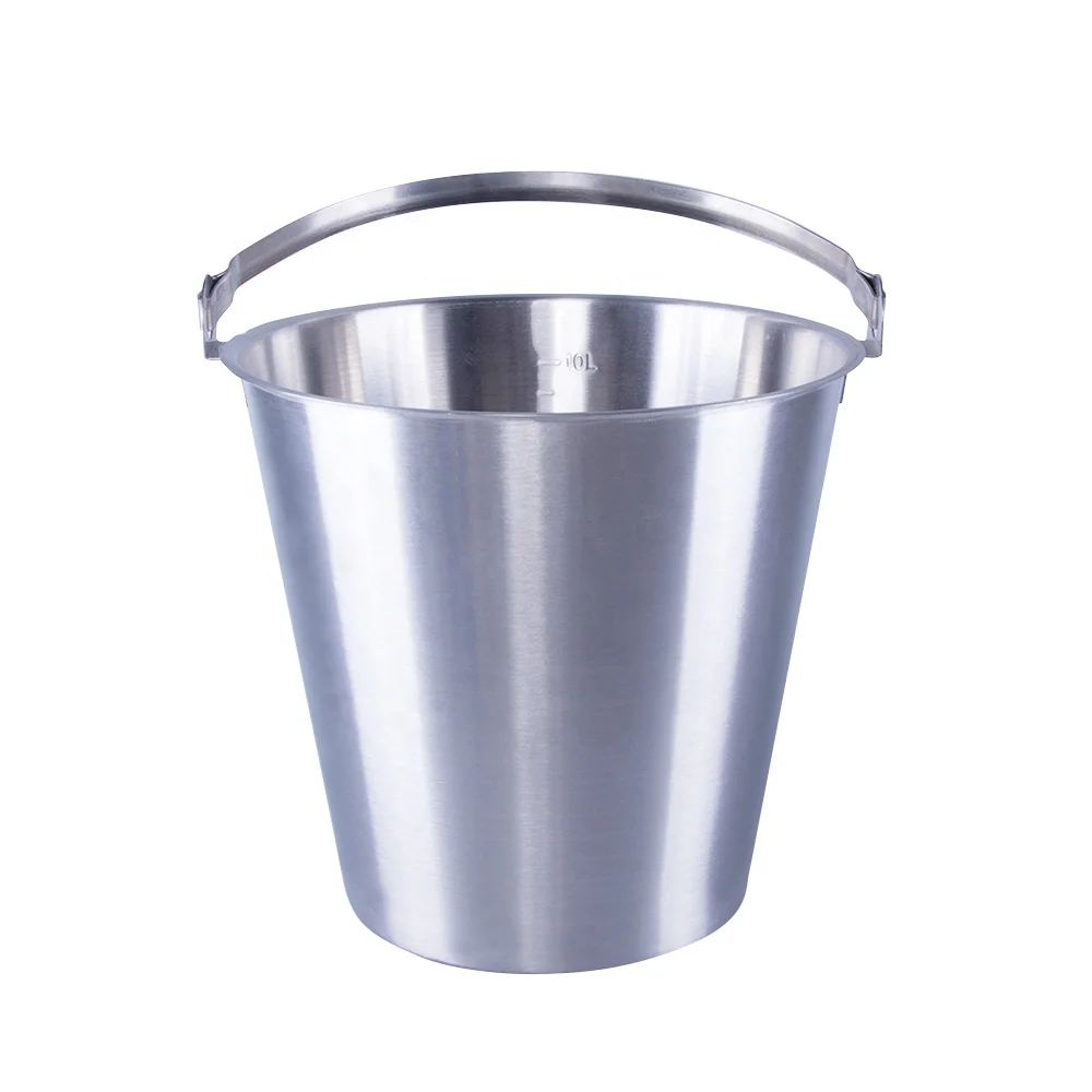 Wine and Beer Buckets Ice Wine Bucket Buckets, Coolers & Holders High Quality Stainless Steel Metal Modern Portable Handle 0.7mm