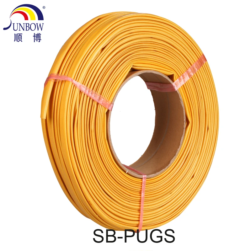 4KV Electric Motor Insulation PU Varnish Fiberglass Braided Glass Fiber Sleeve