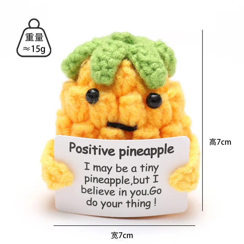 Handmade Toys Keychain whole sale dolls yarn doll cute plush kids gift positive potato Crochet vegetables