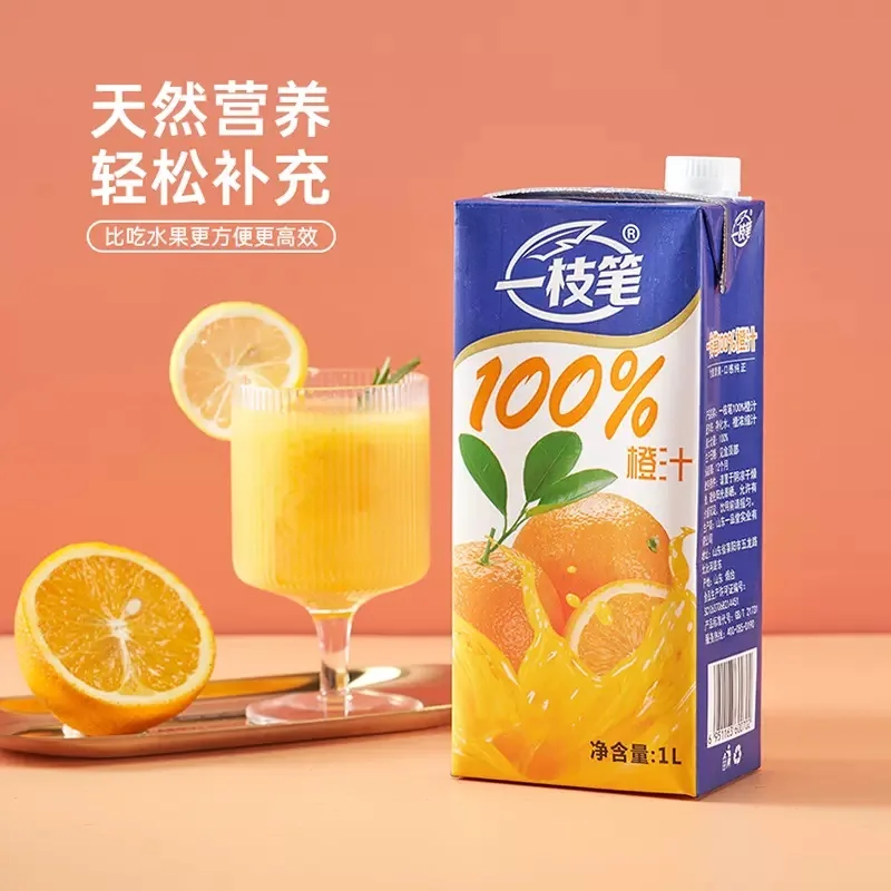 Fruit juice beverage One pen 100% orange juice No added sugar 1L*12