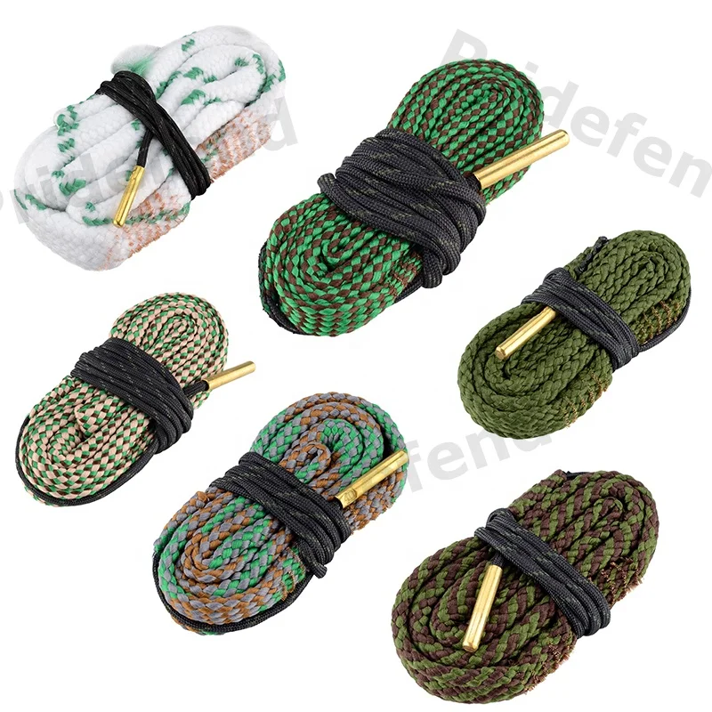 Firearms Guns Accessories Handgun 12 Gauge Gun 9 mm Rifled Barrel 30 Bore 22 40 45 Caliber Gun Cleaning Rope Brass Bursh