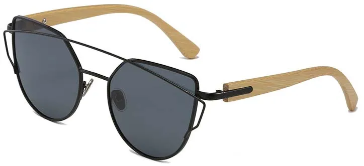 Polarized 2020 wooden bamboo sunglasses with competitive price