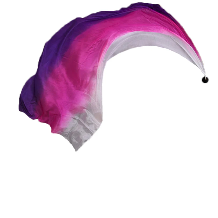 100% натуральный шелк Poil вуаль для танца живота Производительность и упражнения опора