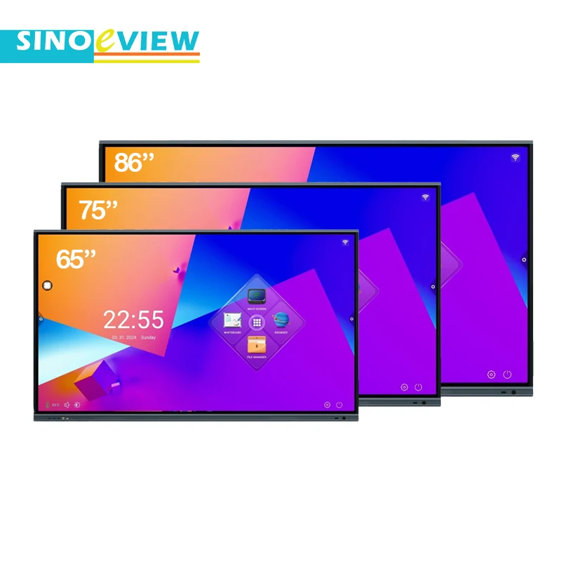 Tacteasy Wholesale 65 75 86inch 4K RK3588 Android 14 Touch Screen Interactive Flat Panel for Education
