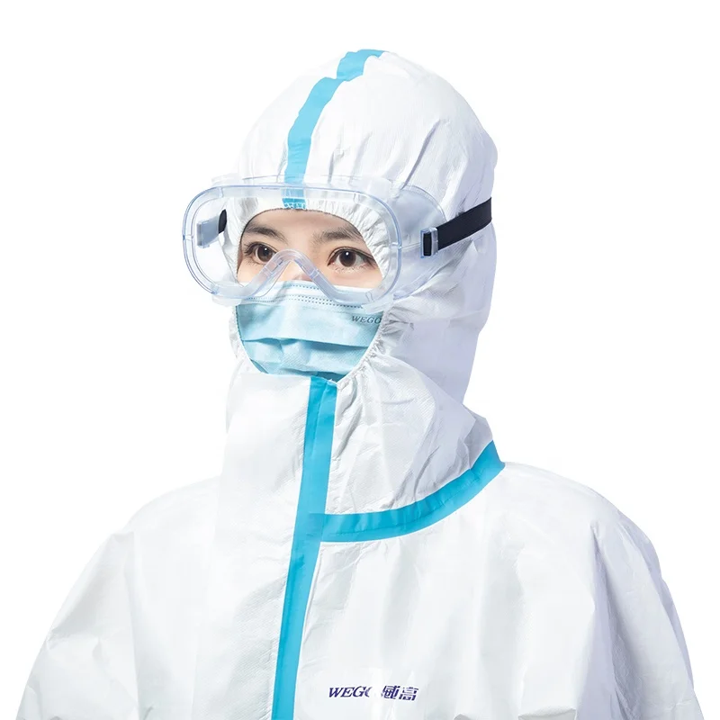 WEGO Goggles Safety  Personal Protective Goggles Anti Fog Coating PVC Safety Goggles