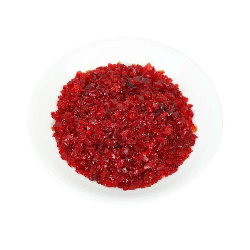 Wholesale red crush glass china colored decorative bulk clear crushed colored amber glass chip for terrazzo floor 3mm