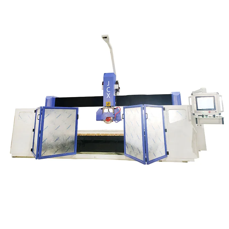 JCXstone Multifunctional granite slab cutting machine 5 Axis CNC Bridge Saw Stone Cutting Machine