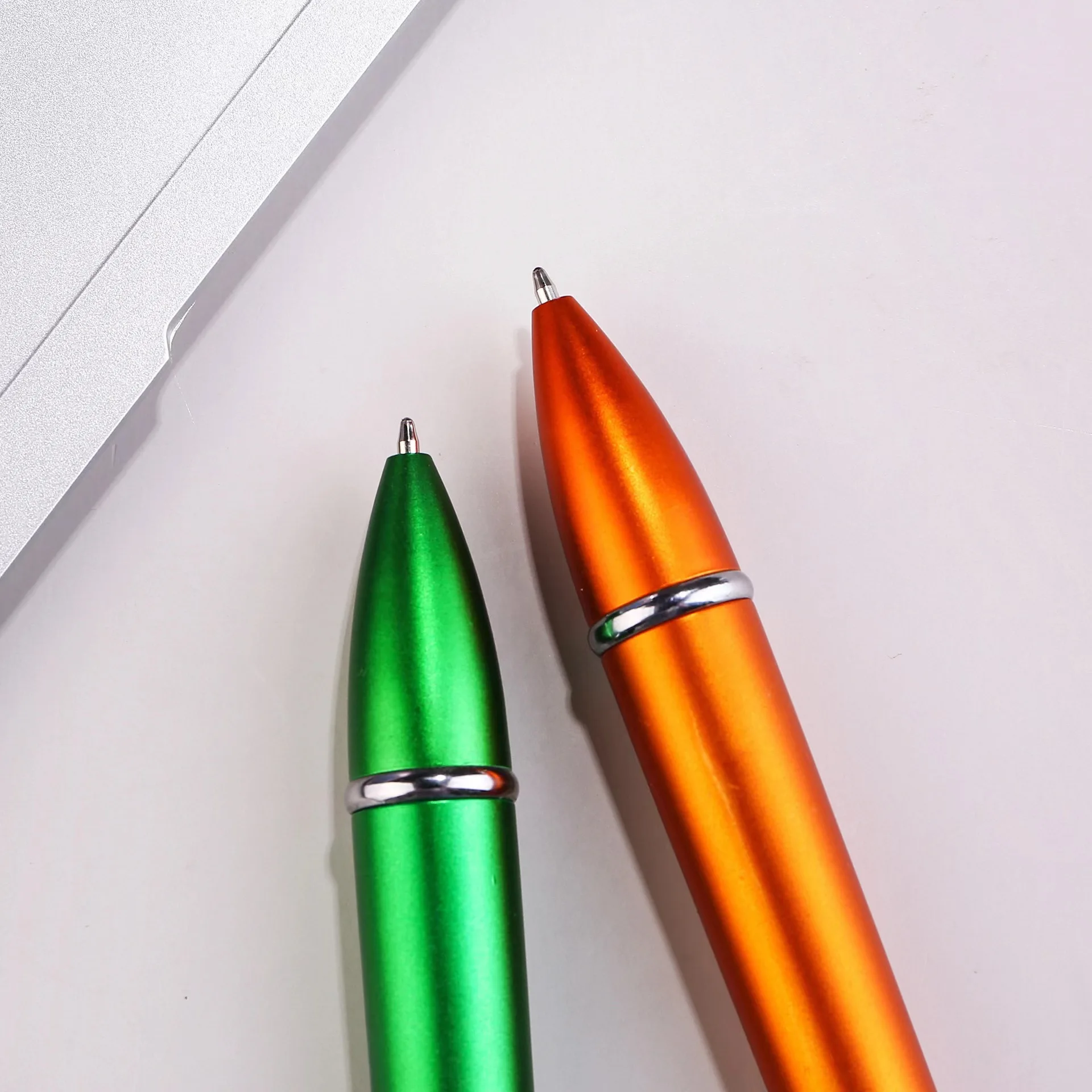 Creative Small Rocket Missile Ballpoint Pen Plastic Rocket Shaped 0.7 mm Writing Width Advertising Gift Pen
