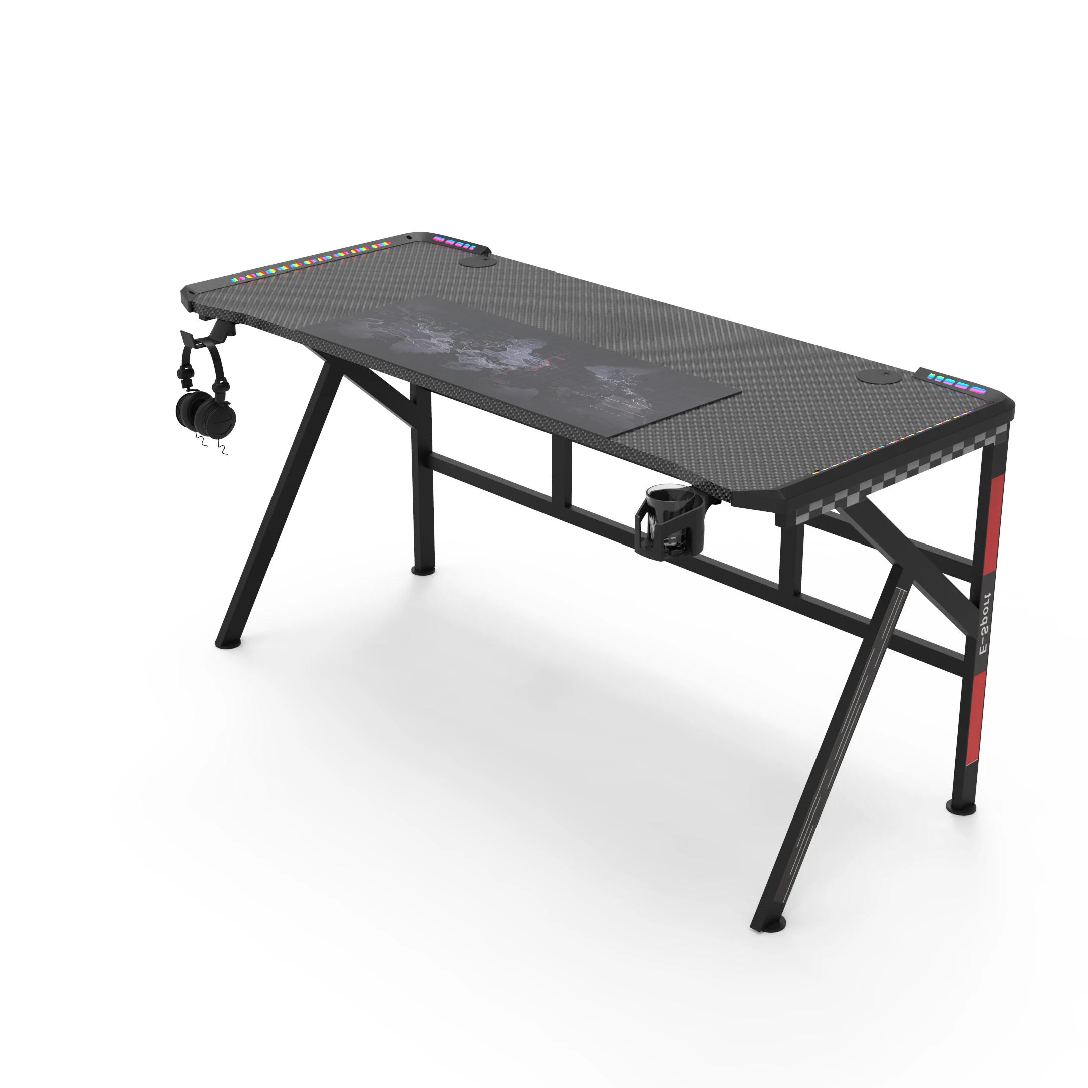 Распродажа, большой компьютерный гоночный свет, набор игровых столов и стульев для офисного игрового стола со светодиодом