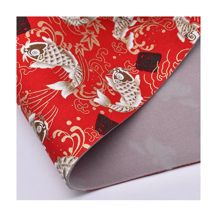 New design car interior modification car headliner bronzing polyester hot stamping fabric