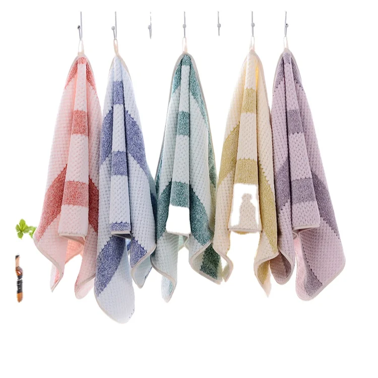 New Coral Velvet Square Bath Towel Set Child Size Super Absorbent Non-Hair Loss Knitted Techniques Compressed Spa Beauty Salon