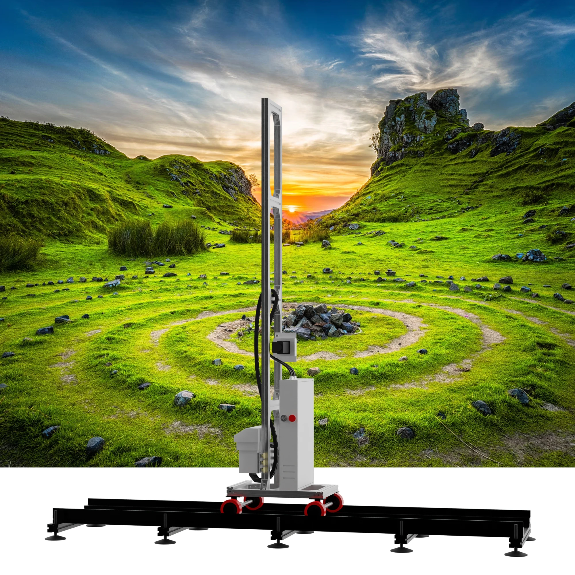 Wall Integrated Machine UV Imprimante Murale 3D Vertical Wall Printer Wall and Floor All in One Painting Machine