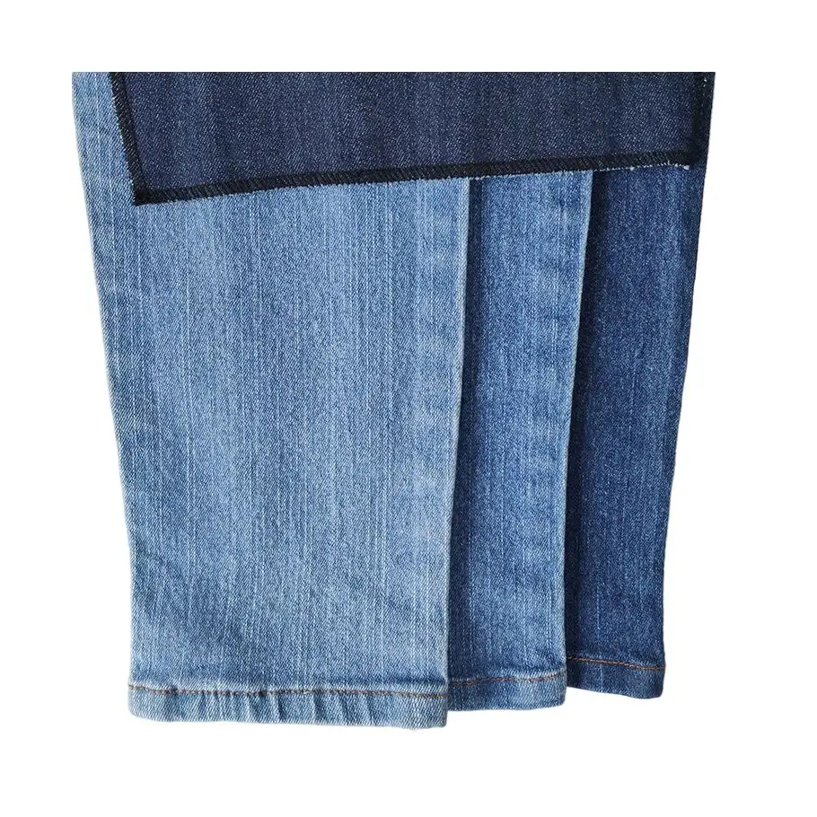 Factory Made Comfortable Performance Clear Texture Denim Shirt Fabric Stock Lot